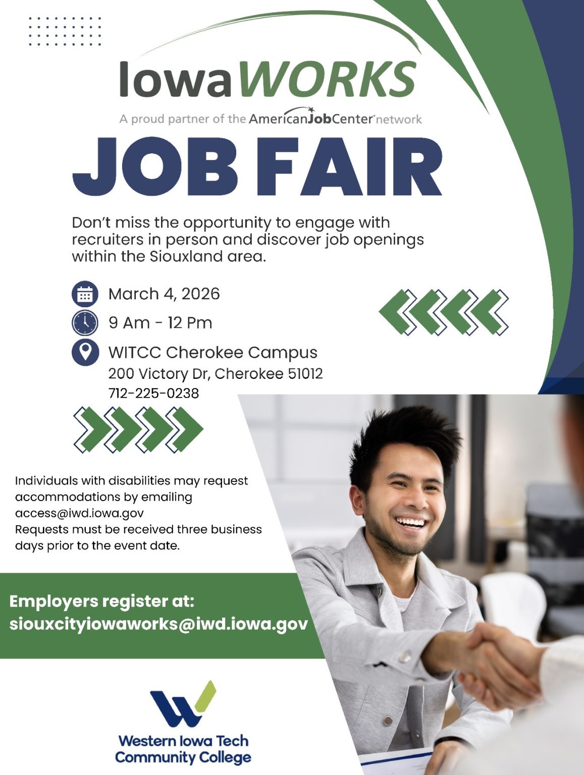 Iowa Works Job Fair – Cherokee Iowa